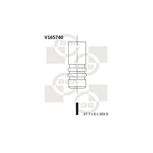 BGA Engine Intake Valve 27mm Head fits Nissan Primastar 2006 on 2.0