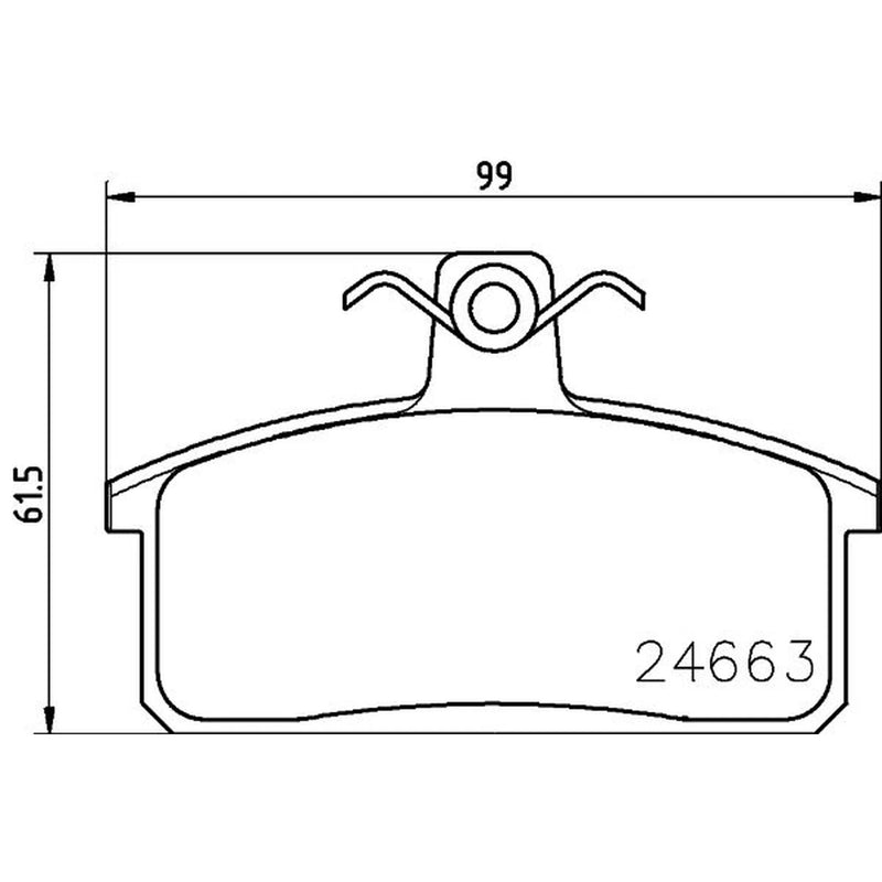 DON Front Brake Pad Set fits Iveco Massif Pickup 2008-2011 3.0
