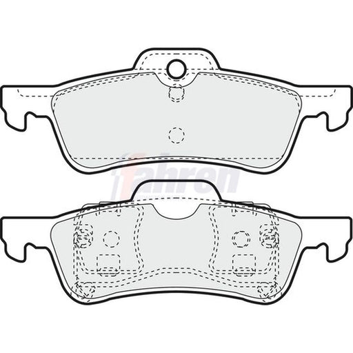 Fahren Rear Brake Solid Discs & Pads fits Mini Mini 2001-2008