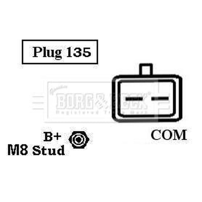 Borg & Beck Car Alternator 12V BBA3051