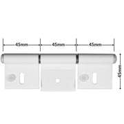Hinge White (C11) for Caravan/Motorhomes Nova - Dynamic Drive