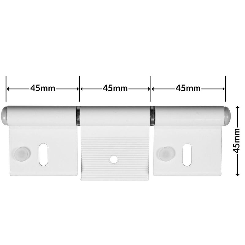 Hinge White (C11) for Caravan/Motorhomes Nova - Dynamic Drive