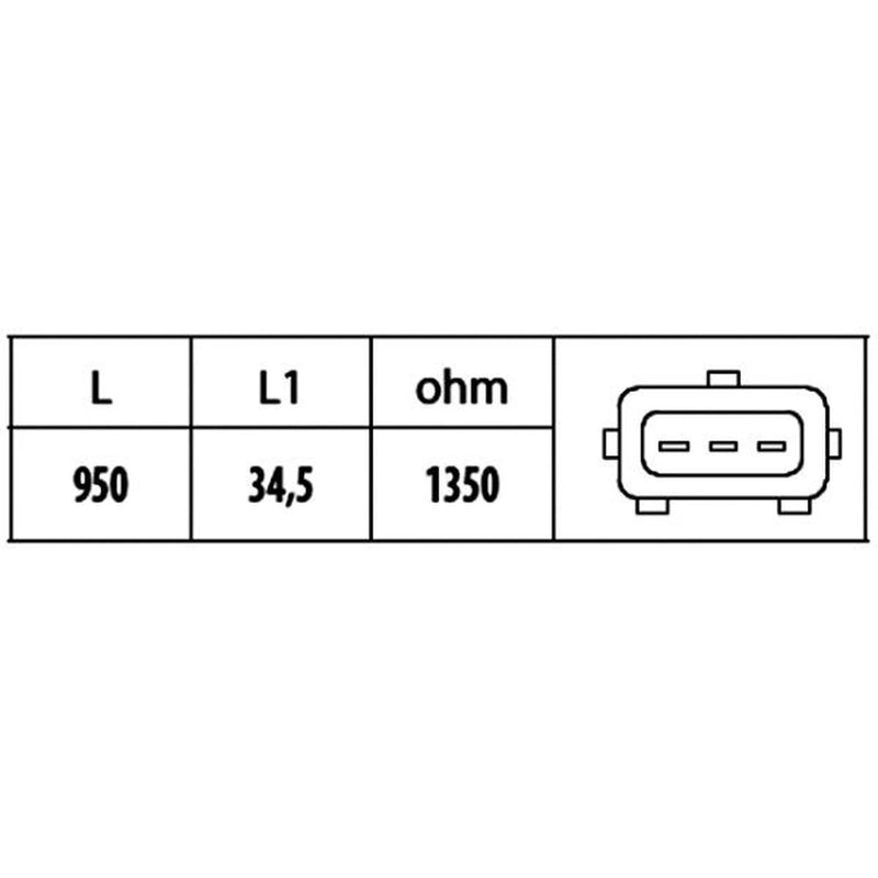 Hella Crankshaft Position Sensor fits Fiat Seicento / 600 1998-2010 1.1