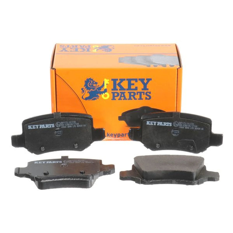 Key Parts 4 x Rear Brake Pad Set fits Mercedes-Benz A-Class 1997-2012