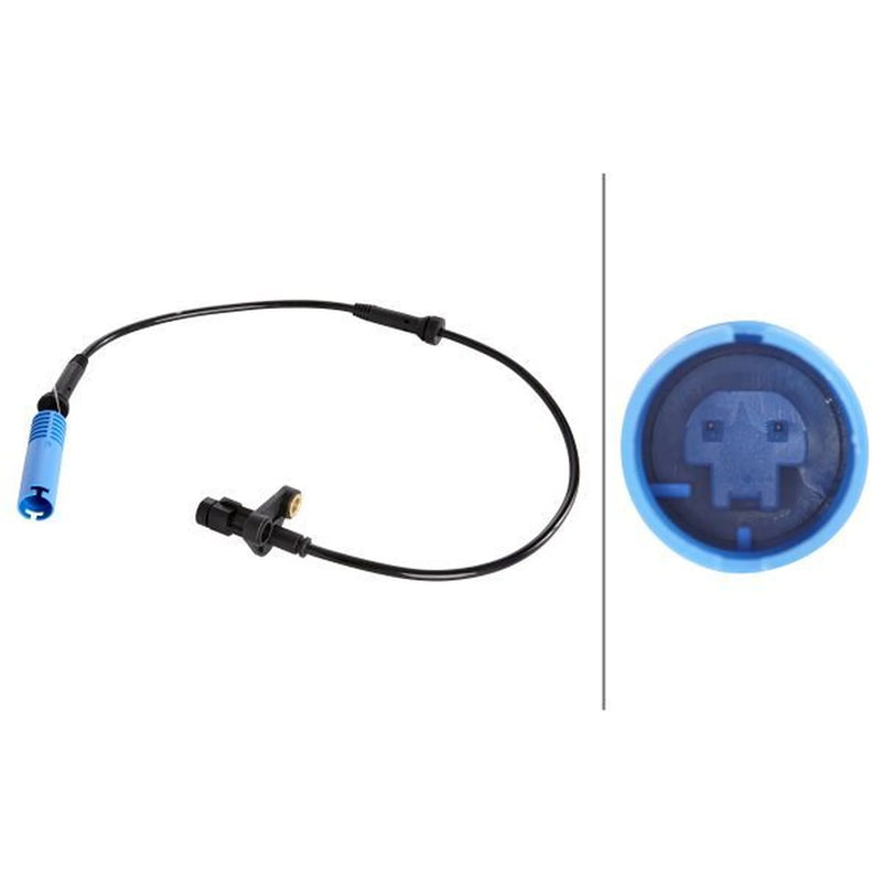 Hella ABS Wheel Speed Sensor Front fits BMW 5 1995-2004