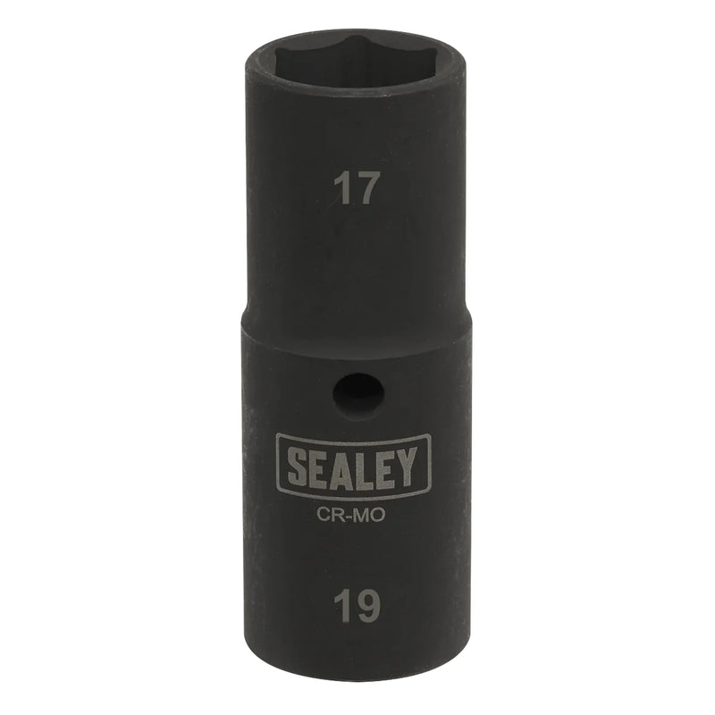Sealey Double-Ended Impact Socket 1/2"Sq Drive 17-19mm - SX1719