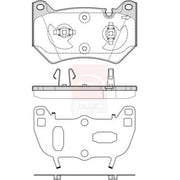 Apec Front Brake Pad Set PD4020