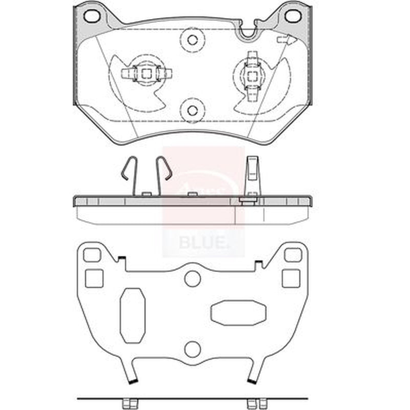 Apec Front Brake Vented Discs & Pads fits Audi Q5 2016-2021 2.0