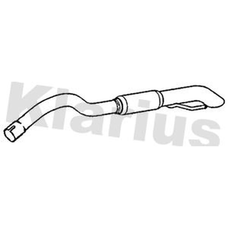 Klarius Box With Tail Pipe Rear fits Citroën C4 Grand Picasso II 2013-2018 1.6