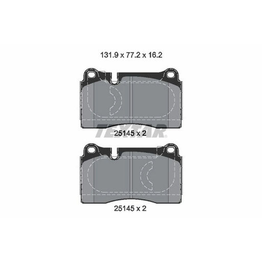 Textar Front Brake Pad Set 2514501