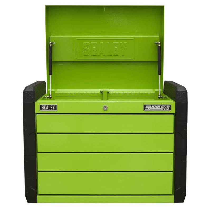 Superline Pro Superline PRO Push-to-Open Topchest 4 Drawer - Green APPD4G Superline Pro - Dynamic Drive