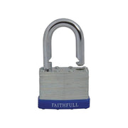 Faithfull Laminated Steel Padlock 50mm 3 Keys Faithfull - Dynamic Drive