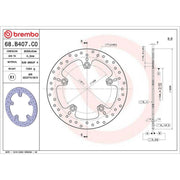Brembo Front Rigid Brake Disc & Rear Rigid Brake Disc Brake Disc fits BMW R 1200