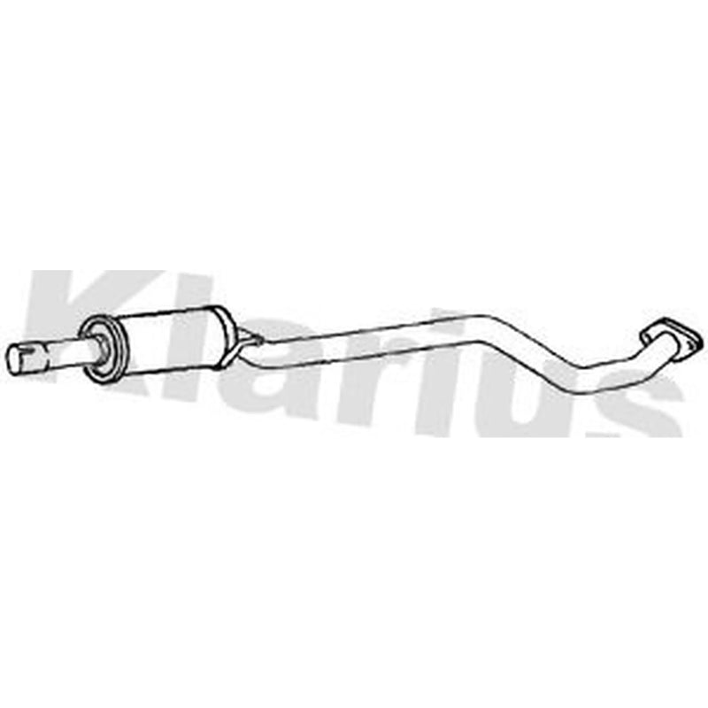 Klarius Box With Centre Pipe Centre fits Opel Karl 2015-2019 1.0