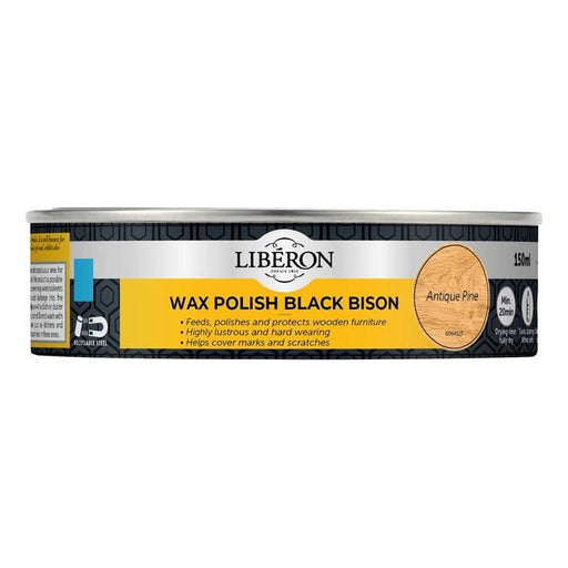 Liberon Black Bison Wax Paste Antique Pine 150ml Liberon - Dynamic Drive