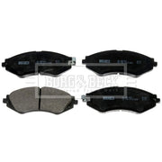 Borg & Beck Front & Rear Brake Discs & Pads fits Chevrolet Lacetti 2005-2013 1.8