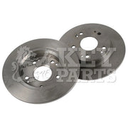 Key Parts Rear Brake Solid Discs & Pads fits Honda Civic VIII 2005-2012