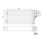 Valeo Heater Matrix Core Heat Exchanger 812322
