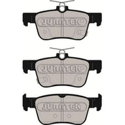Juratek Rear Brake Solid Discs & Pads fits Honda Civic X 2016-2022 1.0 1.5 1.6