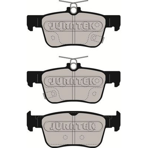 Juratek Rear Brake Solid Discs & Pads fits Honda Civic X 2016-2022 1.0 1.5 1.6