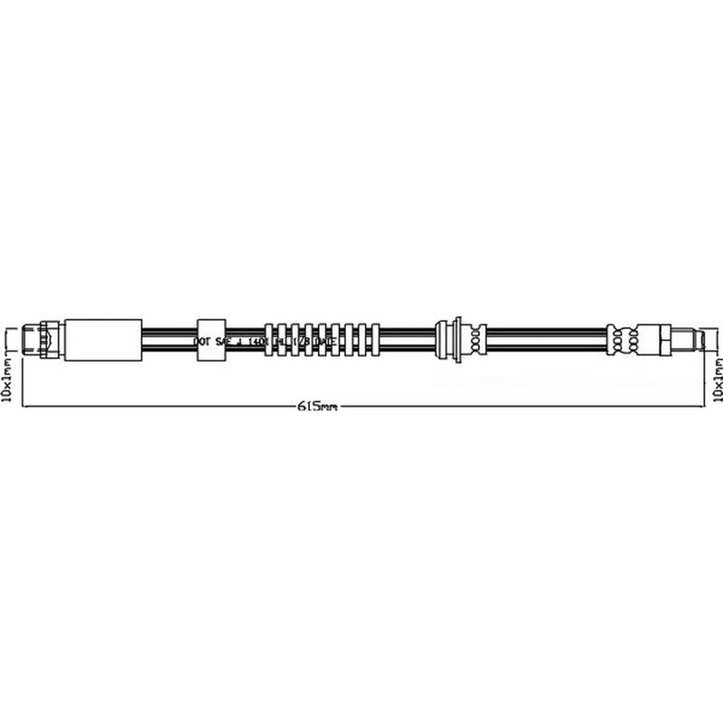 Juratek Brake Hydraulic Hose Line Right JBH1294