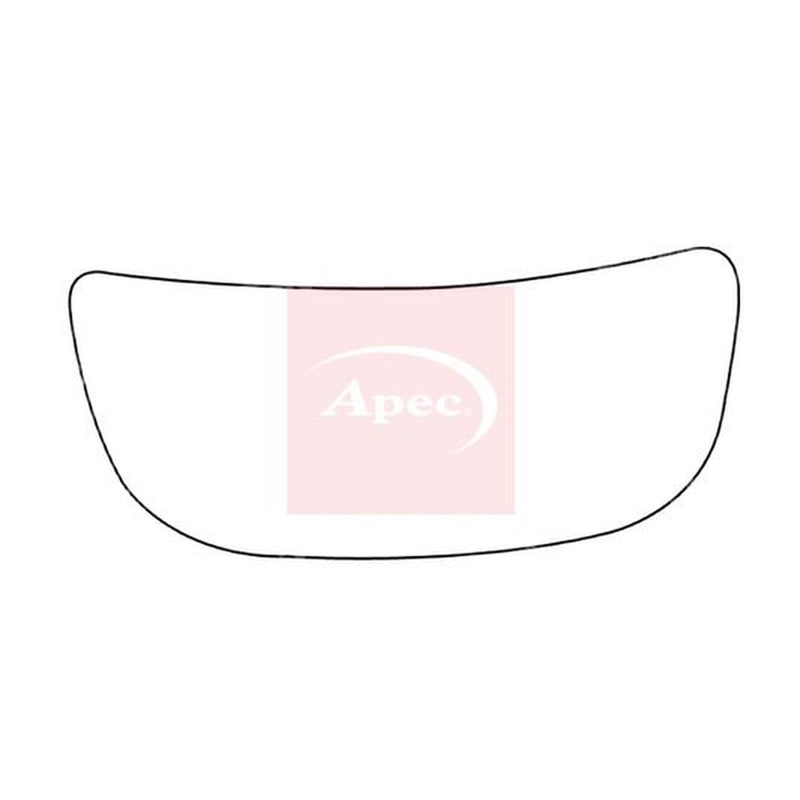 Apec Exterior Wing Mirror Glass Left fits Nissan Primastar 2002-2003 1.9 2.0 2.5