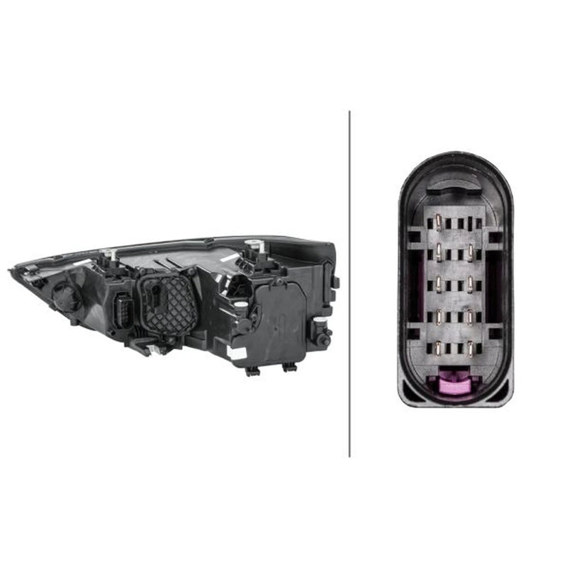 Hella Headlight Headlamp H7 Right fits Audi A1 2010-2018 1.0 1.2 1.4 1.6 1.8 2.0