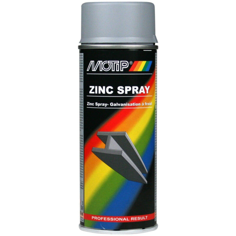Motip Zinc Primer Spray Paint Steel Metal Welding Galve Rust Heat Resistant Motip  - Dynamic Drive