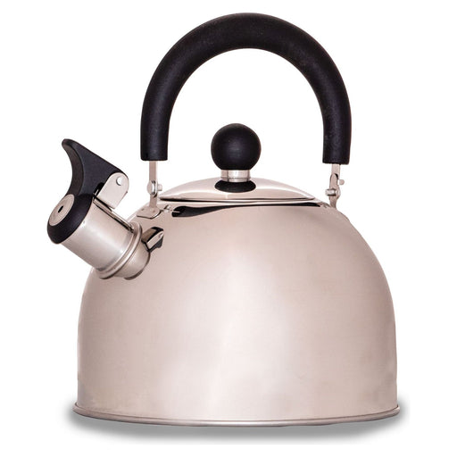 Hamilton polished stainless steel whistling kettle (2L) K0056SS Quest - Dynamic Drive