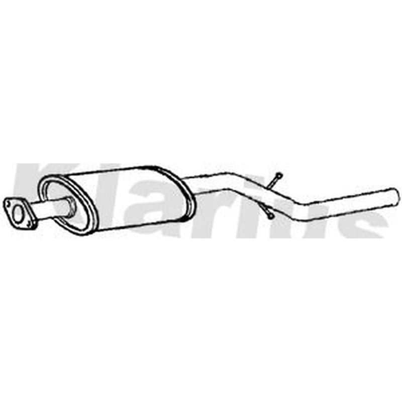 Klarius Box With Centre Pipe Centre fits Alfa Romeo Mito 2008-2013 1.4