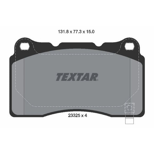 Textar Front Brake Pad Set 2332501