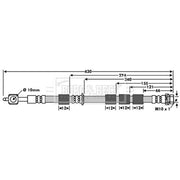 Borg & Beck Brake Hydraulic Hose Line Front Left BBH7952