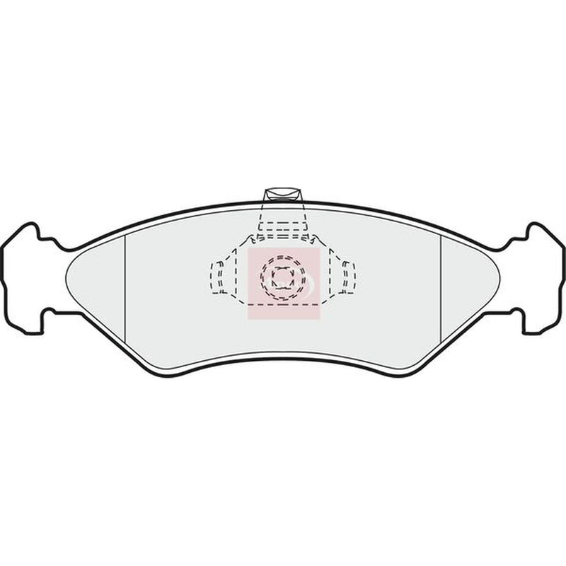 Apec Front Brake Pad Set fits Ford Courier Box Body/Mpv 1991-2003 1.3 1.4 1.8