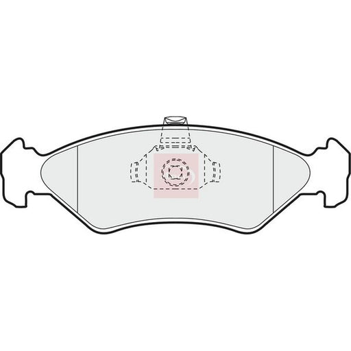Apec Front Brake Pad Set fits Ford Courier Box Body/Mpv 1991-2003 1.3 1.4 1.8