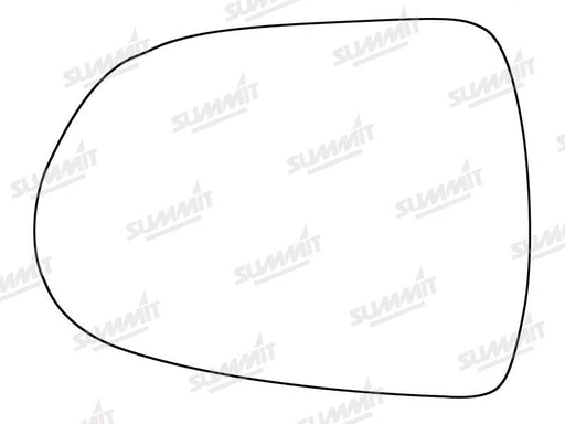 Summit Stick-On Standard Mirror Glass fits Hyundai i40 12 on LHS Summit - Bars 4 Cars
