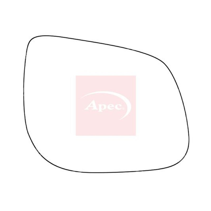 Apec Exterior Wing Mirror Glass Right fits Kia Picanto II 2011-2017 1.0 1.2