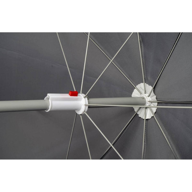Bo-Camp Parasol Articulated Arm Polyester Dia 165cm Grey Bo-Camp - Dynamic Drive