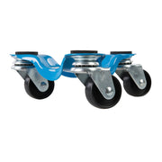 Silverline 633981 60kg 3 Wheel Dolly Skate Castor Furniture Mover 60mm Silverline  - Dynamic Drive