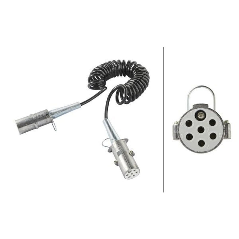 Hella Coiled Cable Connectors 24V PU (Polyurethane)