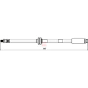 Apec Brake Hydraulic Hose Line Front fits Abarth 500 / 595 / 695 2008 on 1.4