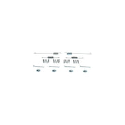 Bosch Parking Brake Shoe Accessory Kit fits Nissan X-Trail I 2001-2013