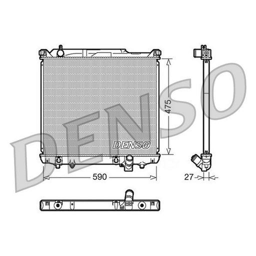 Denso Engine Radiator fits Suzuki Grand Vitara I 2001-2003 2.7
