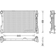 Denso Engine Radiator DRM17048