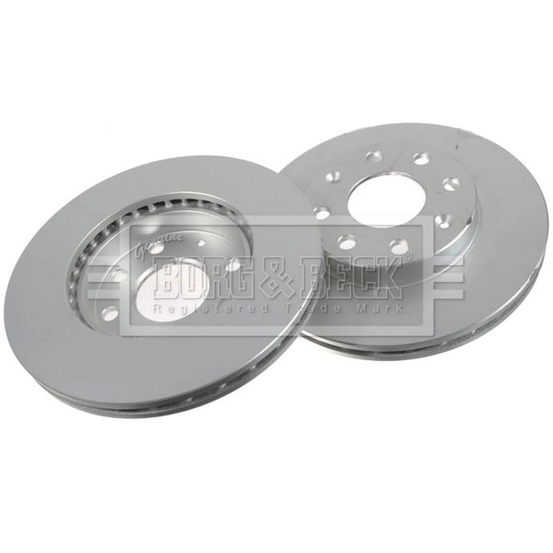 Borg & Beck Front Brake Vented Discs & Pads fits Chevrolet Spark 2010 on 1.2