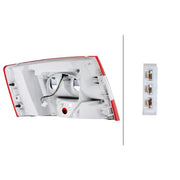 Hella Tail Light / Lamp PY21W Right fits Skoda Octavia III 2012-2020