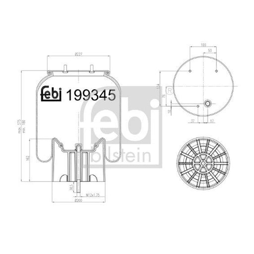 Febi Air Suspension Bellow 199345