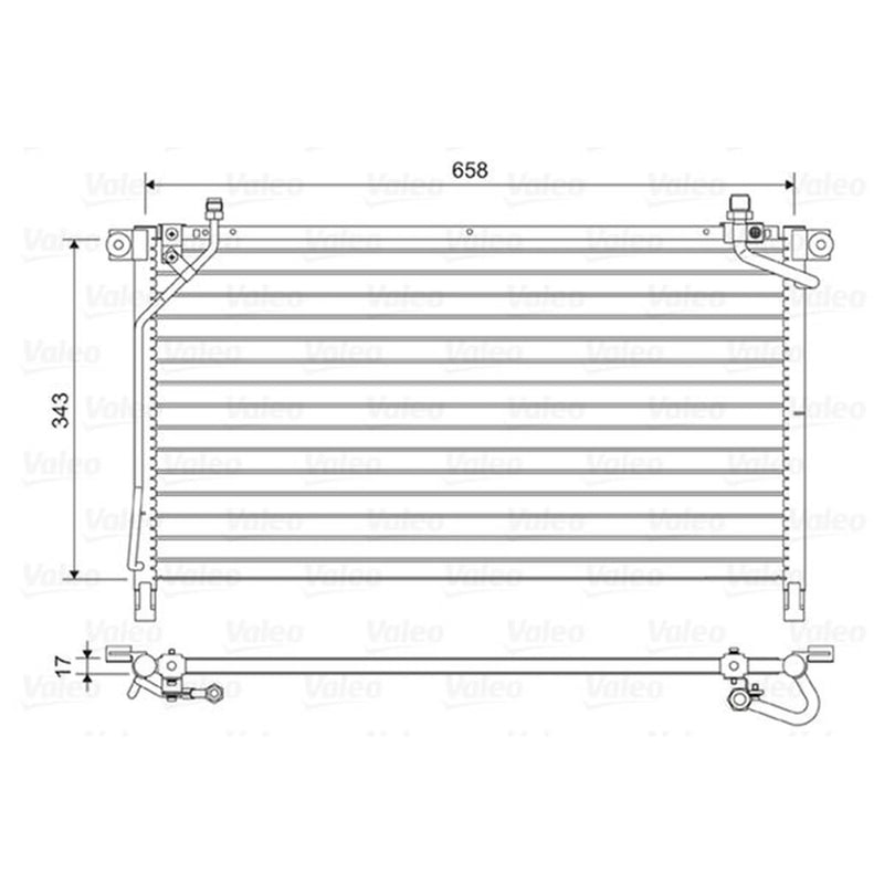 Valeo Air Conditioning Condenser 814442