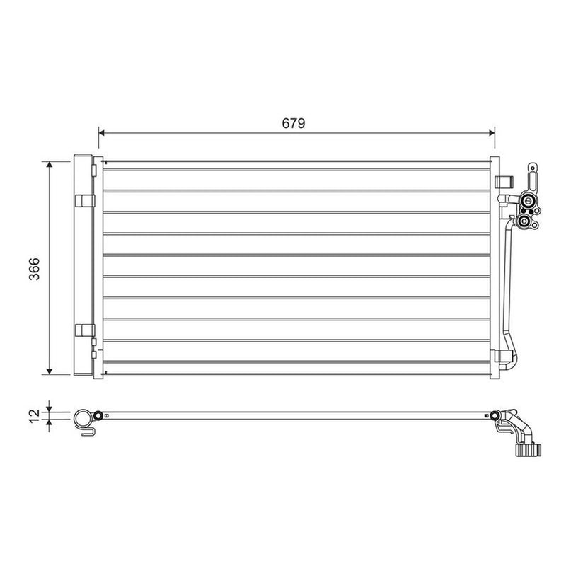 Valeo Air Conditioning Condenser 822731