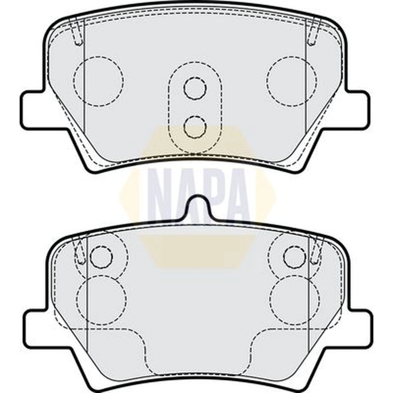 NAPA Rear Brake Solid Discs & Pads fits Volvo XC40 2017-2023