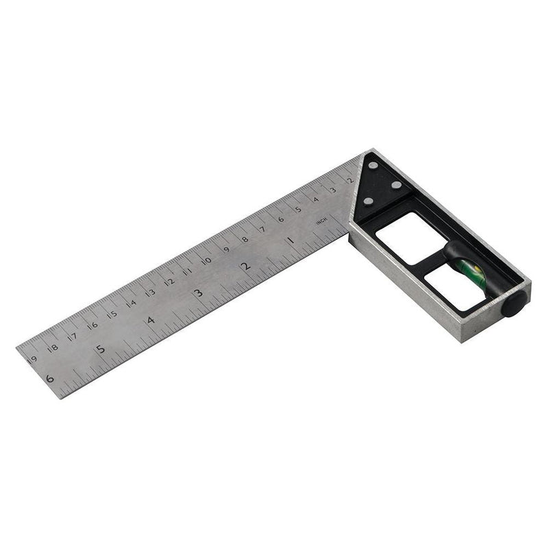 Silverline Tri & Mitre Square with Spirit Level 150mm Silverline - Dynamic Drive